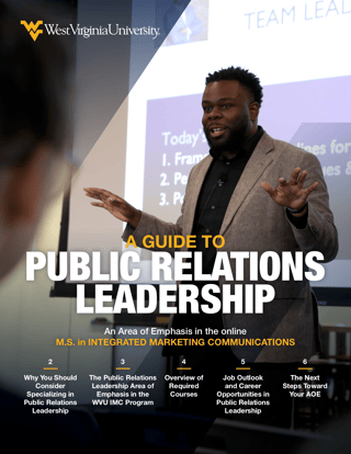 a guide to specializing in public relations management